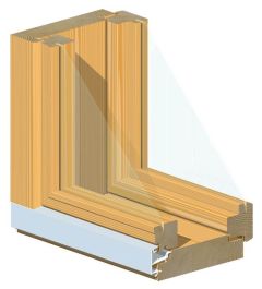 Mökki-ikkuna MS-SK 131mm 9X6 suojakäsitelty